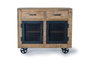 Giner y Colomer Aparador Industrial de Madera de Mango y Metal Natural 100x85x38 cm
